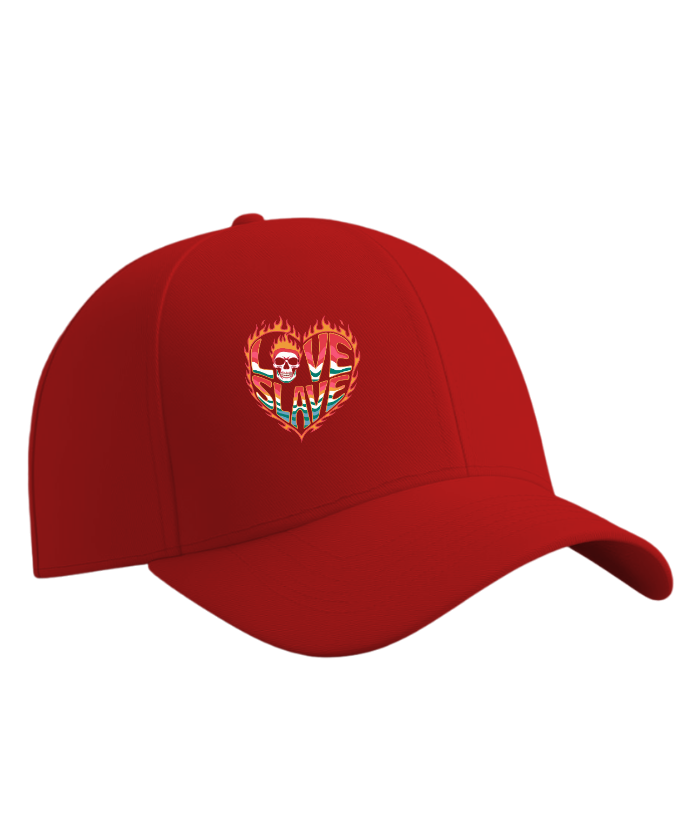 Love Slave Burning Heart Gothic Artwork Hat - Image 4