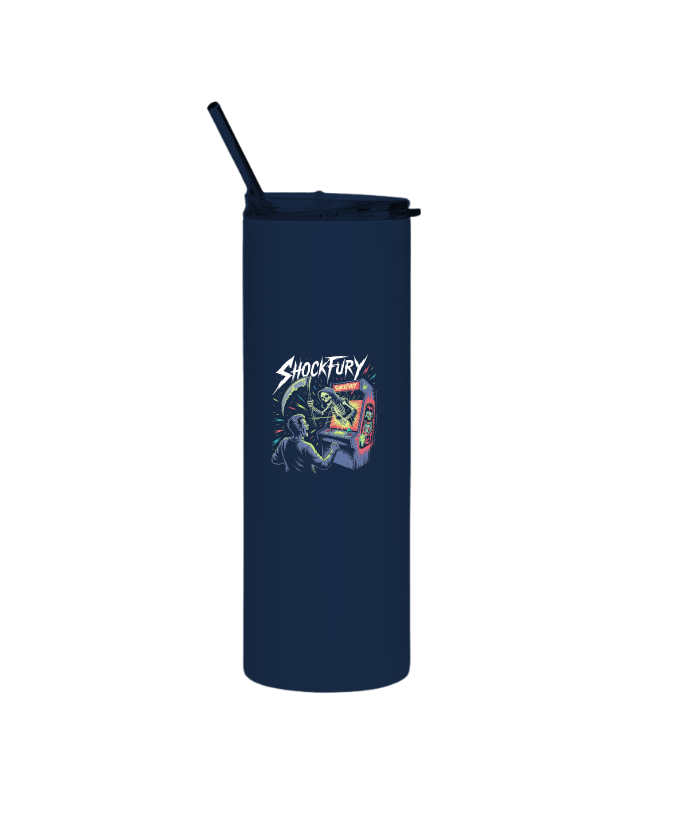 Shocktury Retro Arcade Horror Design Thermos - Image 4